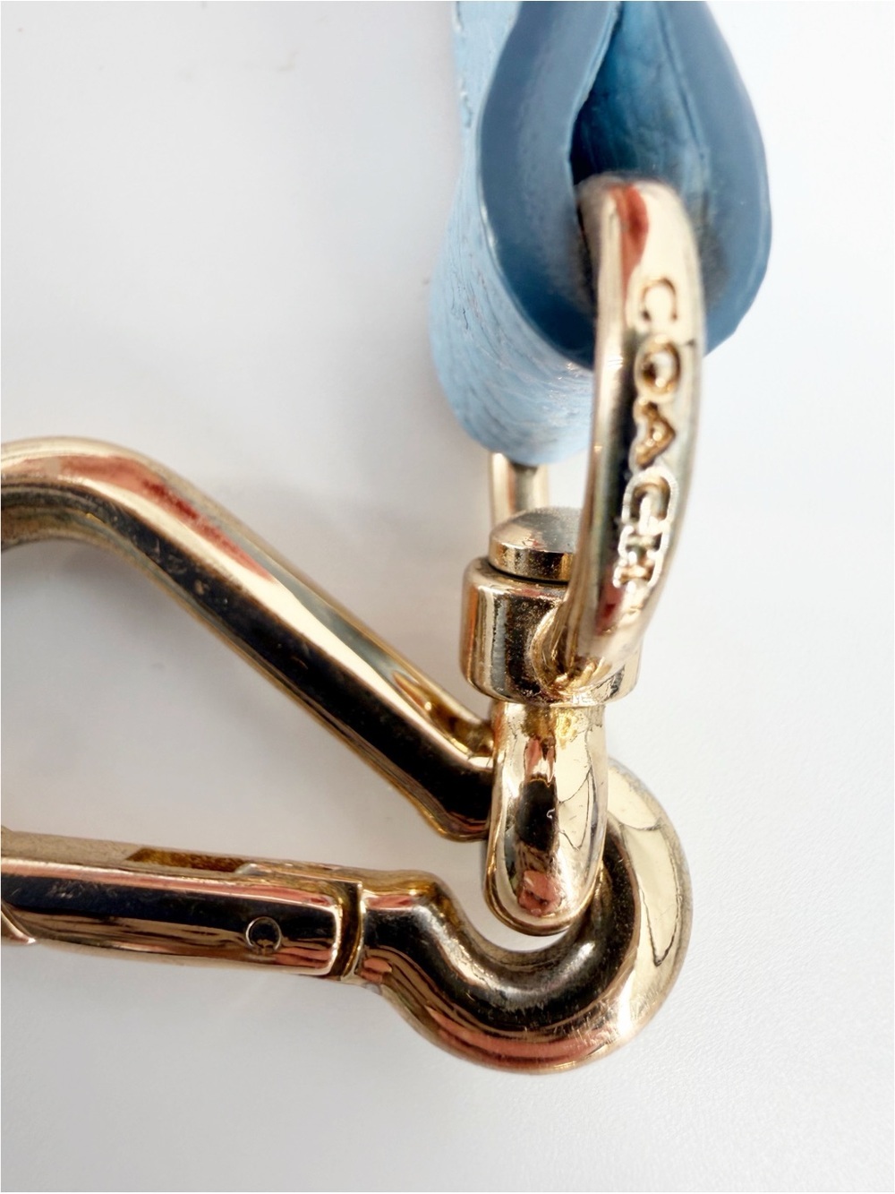 Coach Replacement Strap and Turnlock Bag Charm for Margot Carryall Bag Soft Blue - Picture 3 of 5